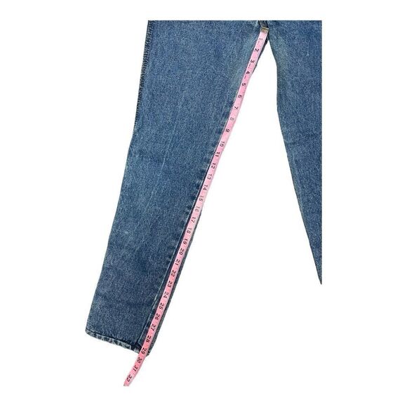 Vintage Jordache High Waist  Jeans 90s Mom Straight Braided Stitch Sz 26 Western - Picture 2 of 9